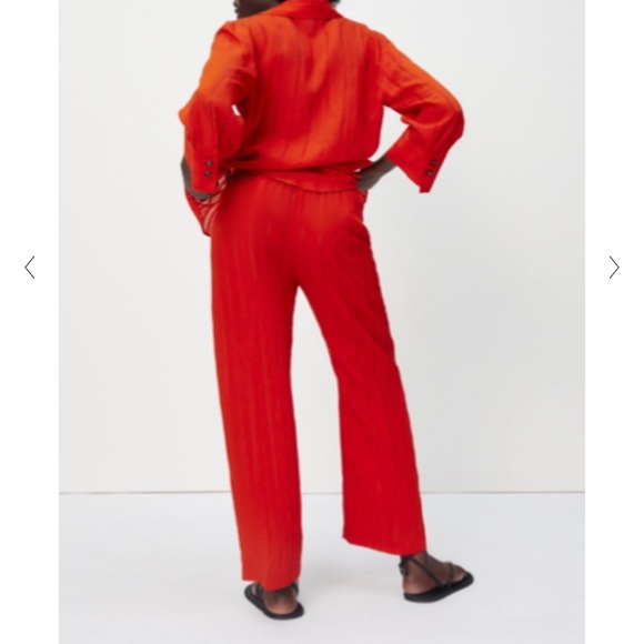 ZARA Textured pants size Large - Picture 3 of 9